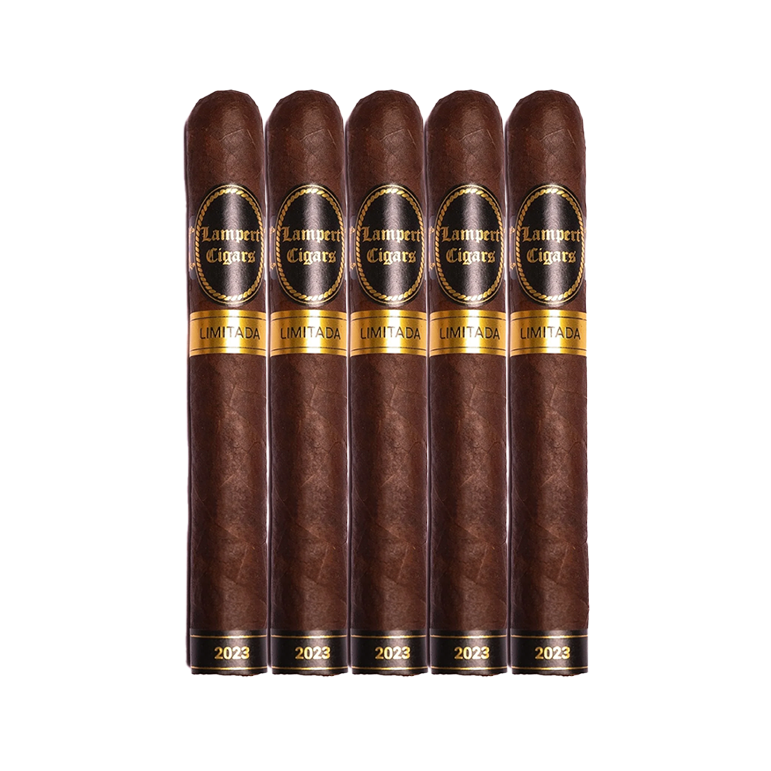 Five Lampert Cigars Limited Edition 2023 cigars on a white background