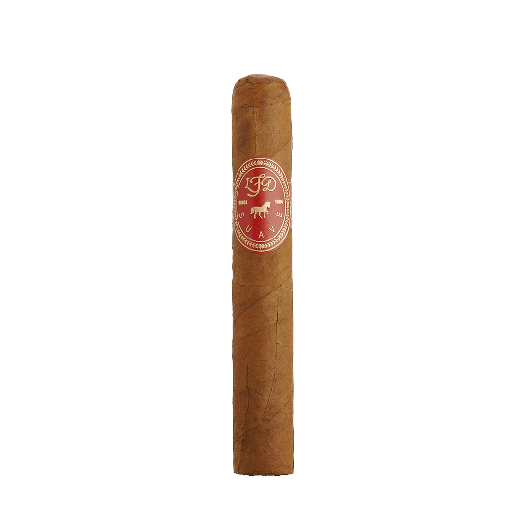 Cigar with a visible brand logo on a white background
