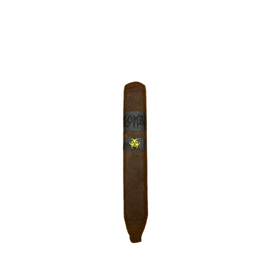 Cigar with a visible brand logo on a white background
